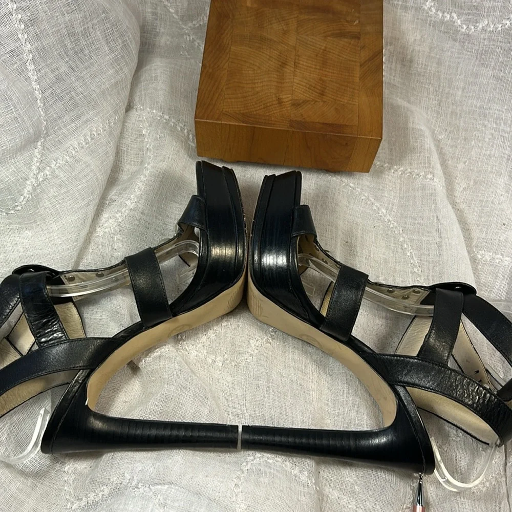 Michael Kors soft leather studded platform heels